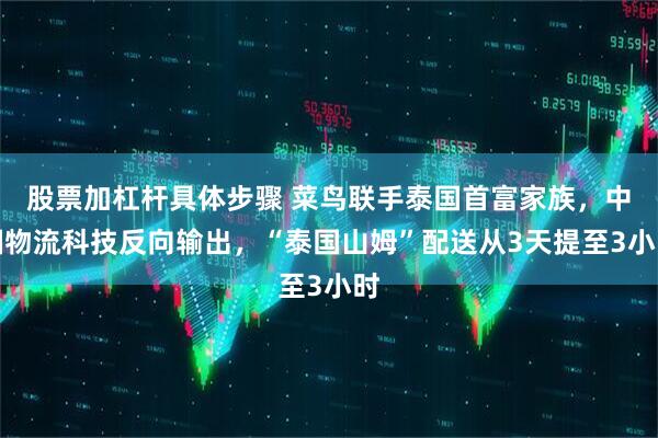 股票加杠杆具体步骤 菜鸟联手泰国首富家族，中国物流科技反向输出，“泰国山姆”配送从3天提至3小时