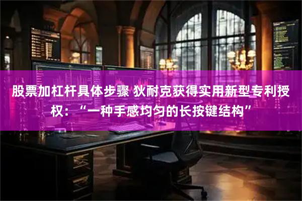 股票加杠杆具体步骤 狄耐克获得实用新型专利授权：“一种手感均匀的长按键结构”