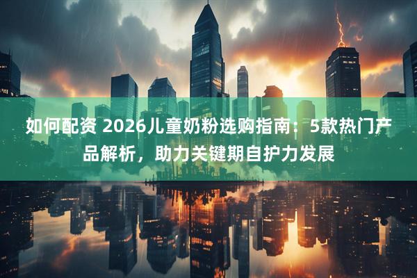 如何配资 2026儿童奶粉选购指南：5款热门产品解析，助力关键期自护力发展